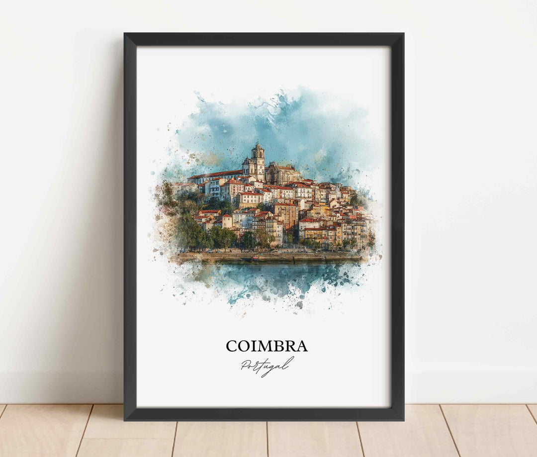 Coimbra, Portugal – Watercolor Art Print
