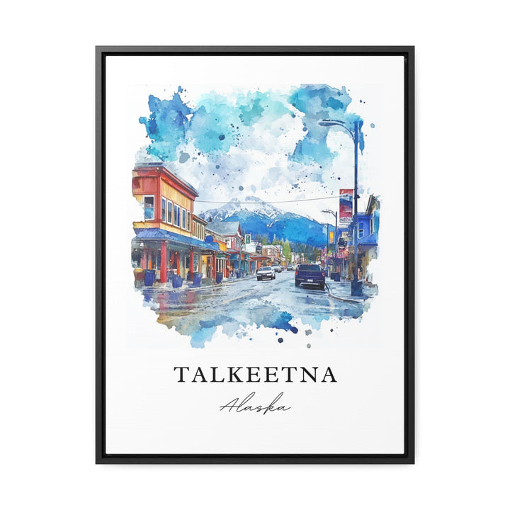 Talkeetna AK Wall Art, Talkeetna Print, Talkeetna Watercolor Art, Matanuska-Susitna Gift,