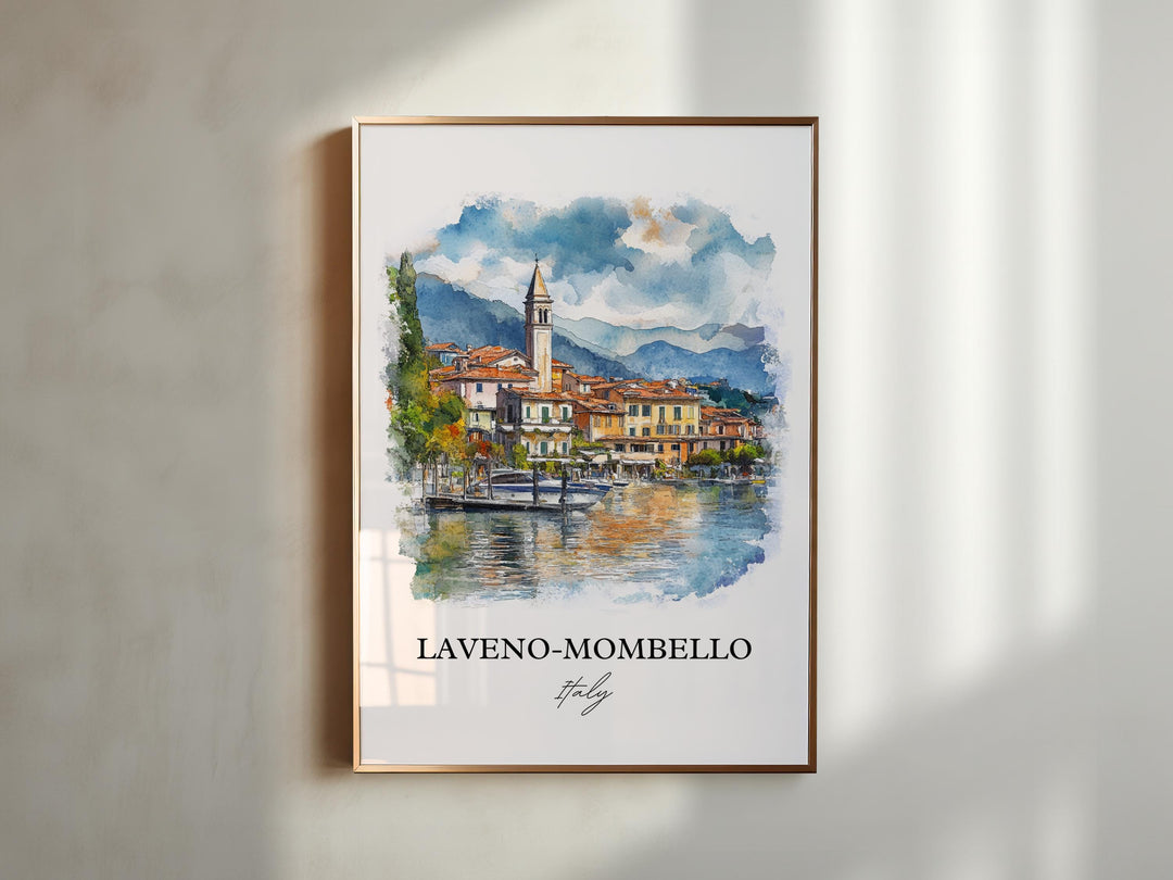 Laveno-Mombello Wall Art, Varese Print, Lombardy Province Artwork, Laveno-Mombello Gift, Travel Print, Travel Poster, Housewarming Gift