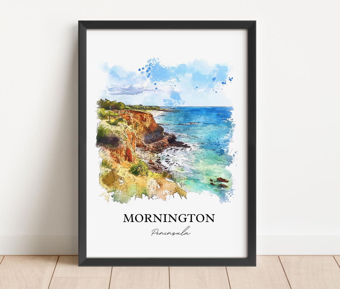 Mornington Peninsula, Australia – Watercolor Art Print Cape Schanck, Victoria