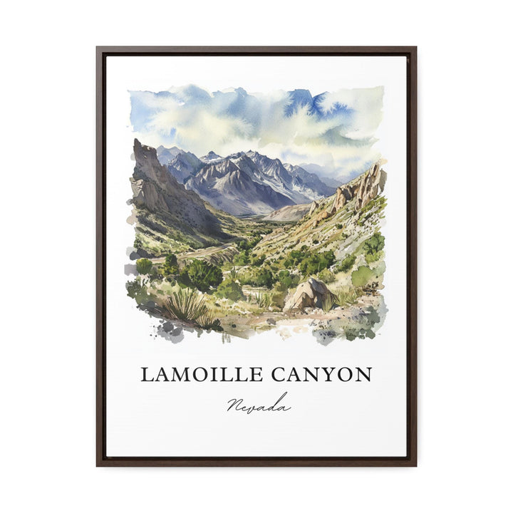 Lamoille Canyon Wall Art, Ruby Dome Print, Elko NV Watercolor Art, Lamoille Canyon NV Gift, Travel Print, Travel Poster, Housewarming Gift