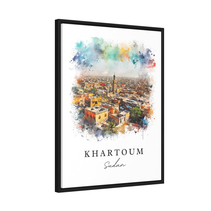 Khartoum wall art - Sudan, Khartoum print, Khartoum Sudan Wedding gift, Birthday present, Custom Text, Perfect Gift