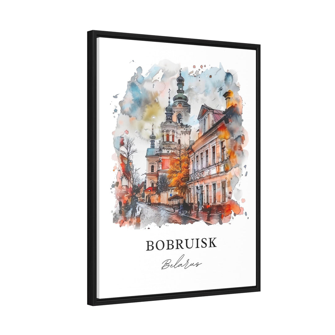 Bobruisk Wall Art, Bobruisk Print, Bobruisk Blearus Watercolor Art, Blearus Gift, Travel Poster, Belarus Housewarming Gift