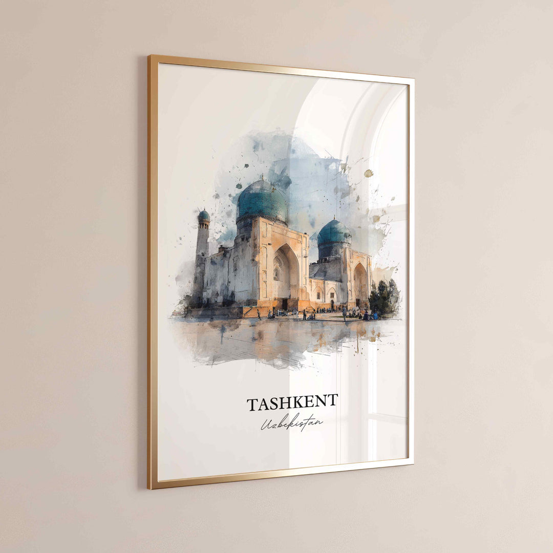 Tashkent, Uzbekistan – Watercolor Art Print
