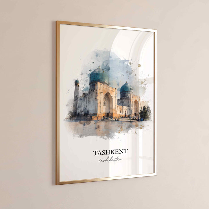 Tashkent, Uzbekistan – Watercolor Art Print