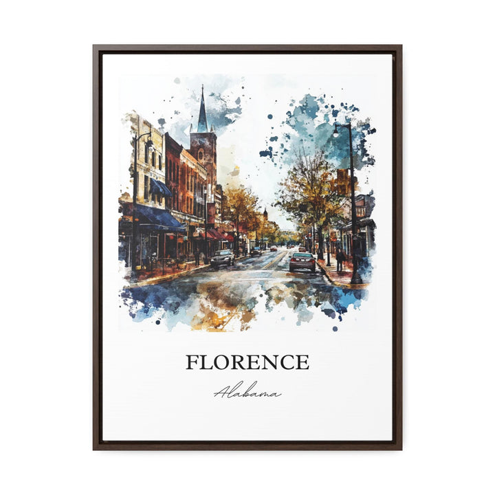 Florence, Alabama Watercolor Art Print