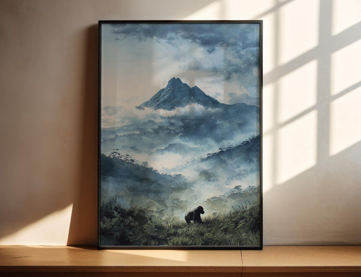 Volcanoes National Park Art Rwanda Travel Print Rwanda Artwork Rwanda Decor Volcanoes National Park Rwanda Wall Art