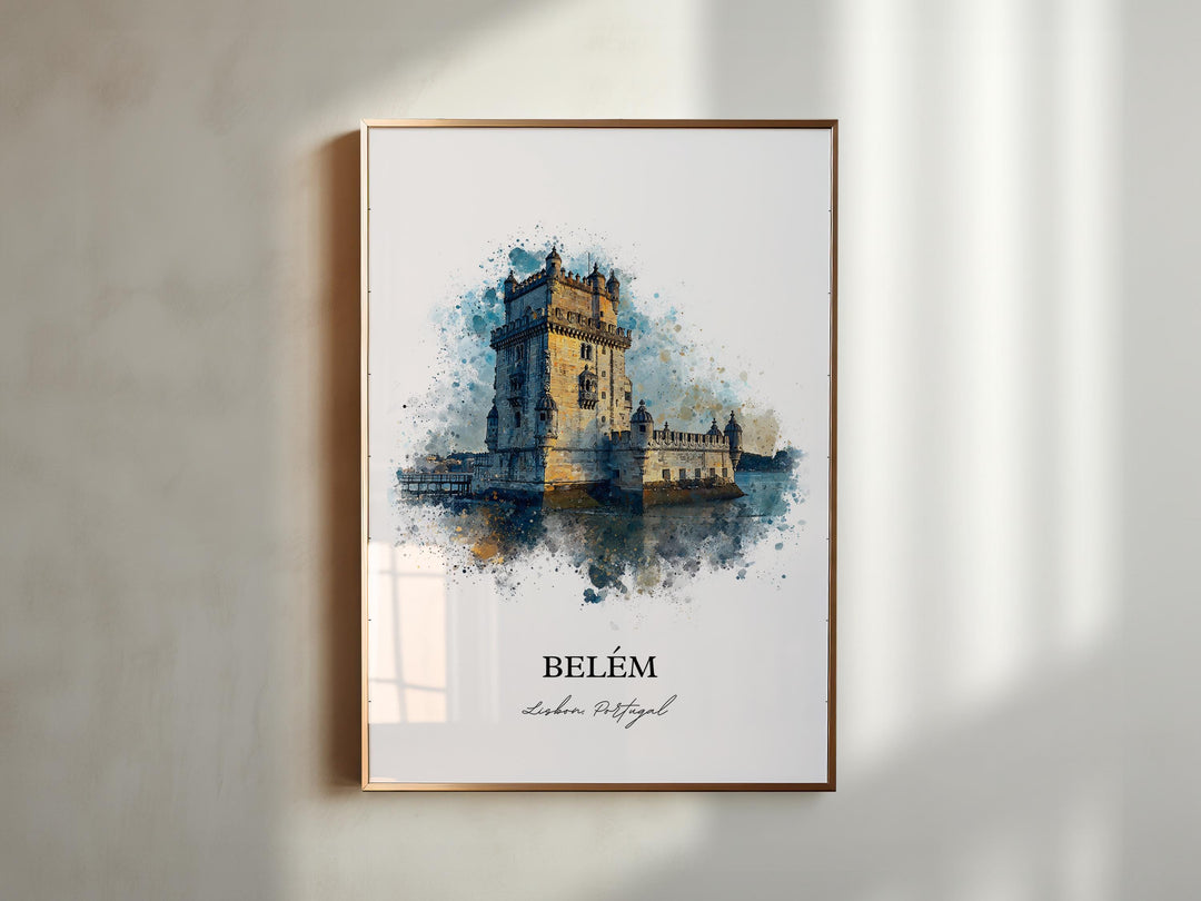 Belém, Portugal – Watercolor Art Print