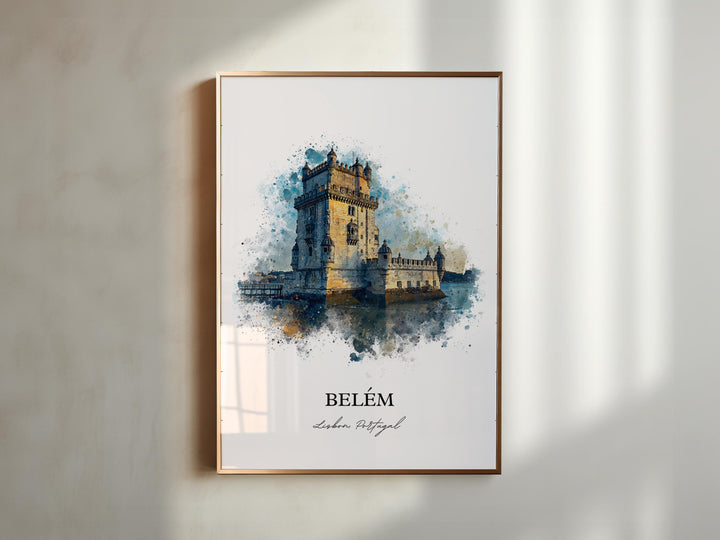 Belém, Portugal – Watercolor Art Print