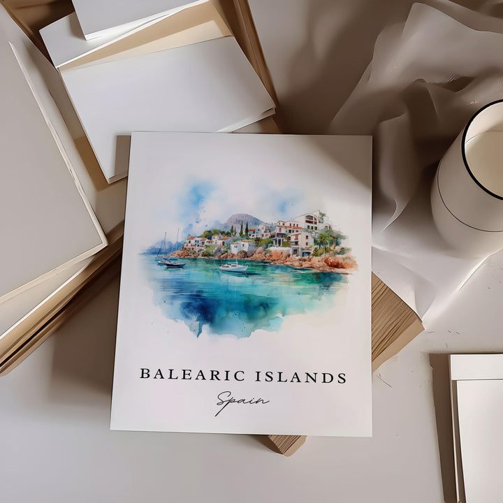 Balearic Islands Wall Art - Spain Print