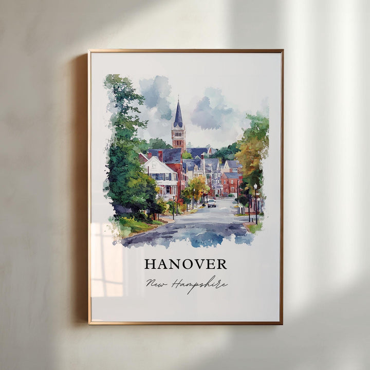 Hanover NH Wall Art - New Hampshire Print