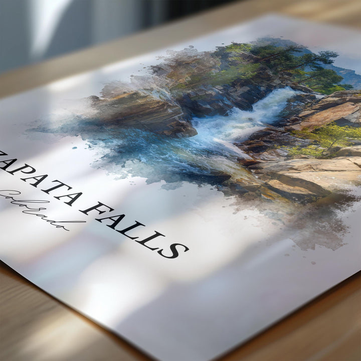 Zapata Falls Wall Art, San Luis Valley Print, Great Sand Dunes Artwork, Zapata Falls Gift, Travel Print, Travel Poster, Housewarming Gift