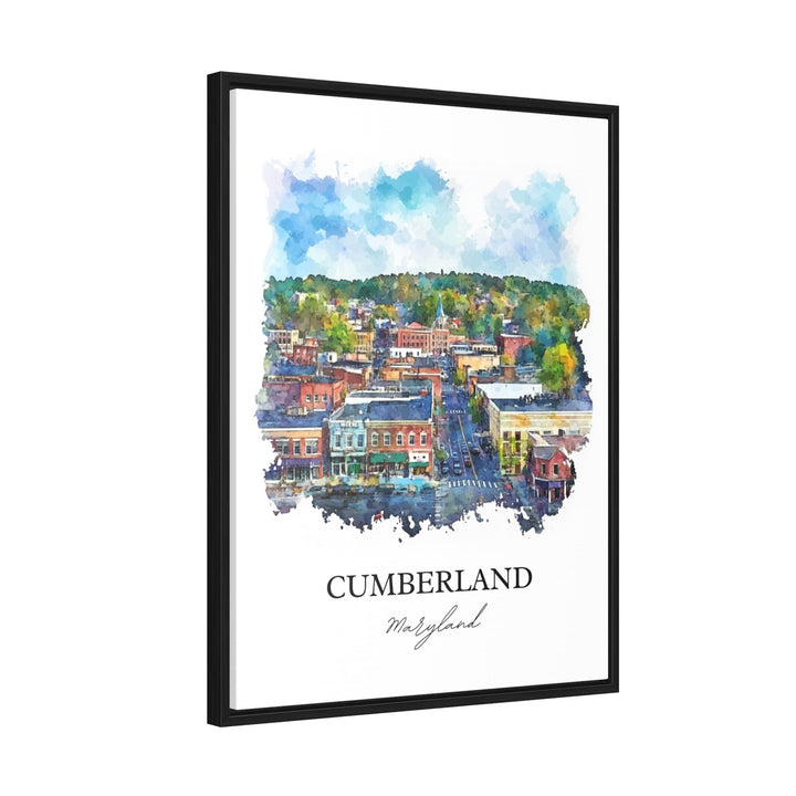 Cumberland MD Wall Art, Allegany County Print, Maryland Watercolor, Cumberland Maryland Gift, Travel Print, Travel Poster, Housewarming Gift