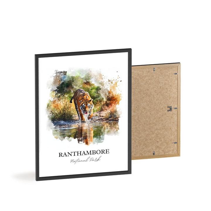 Ranthambore National Park, India – Watercolor Art Print