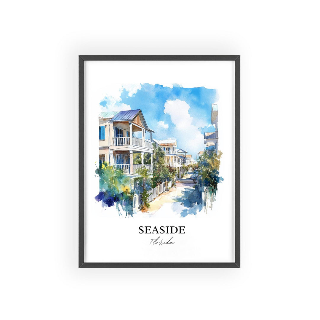 Seaside, Florida – Watercolor Art Print