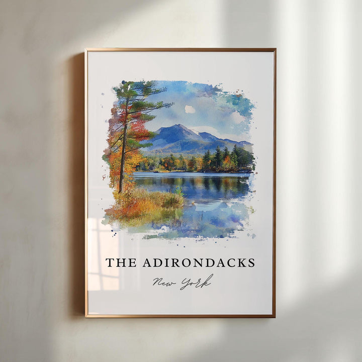 Adirondacks Wall Art - New York Print