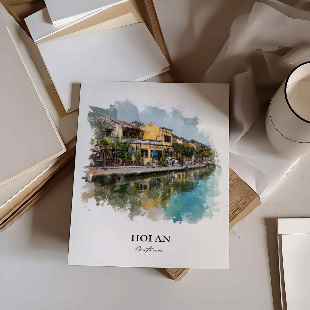 Hoi An, Vietnam – Watercolor Art Print
