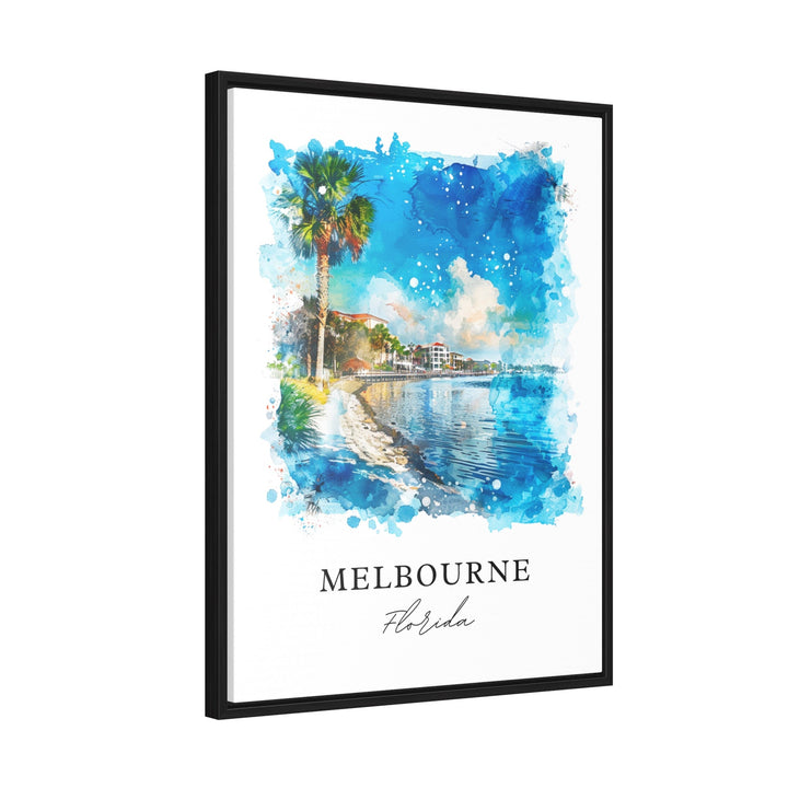 Melbourne Florida Wall Art, Melbourne FL Print, Orlando FL Watercolor, Orlando Gift,