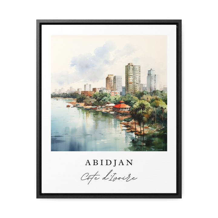 Abidjan Wall Art - Ivory Coast Print