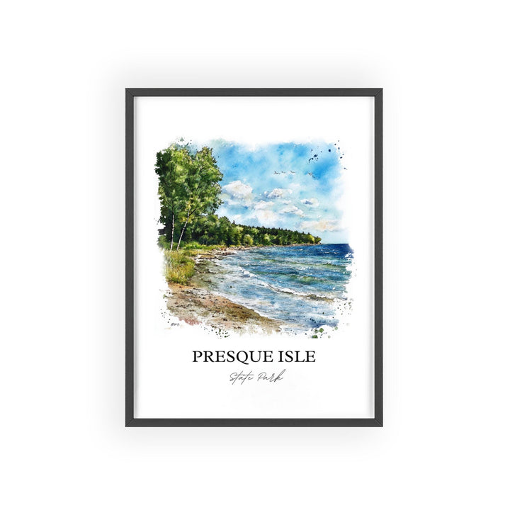 Presque Isle Wall Art, Millcreek PA Print, Lake Erie PA Art, Presque Isle State Park Gift, Travel Print, Travel Poster, Housewarming Gift