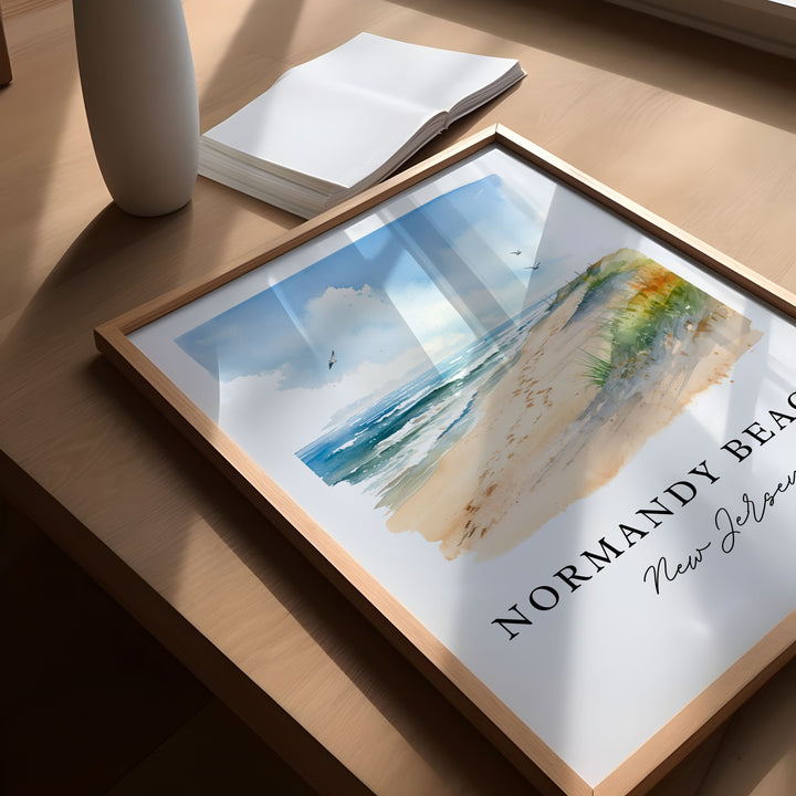 Normandy Beach NJ Wall Art - Jersey Shore Print