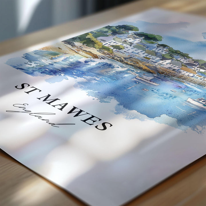 St Mawes, England – Watercolor Art Print