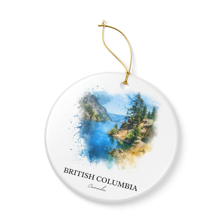 British Columbia Ornament: Unique British Columbia Souvenir, BC Canada Xmas Decor, and Authentic British Columbia Gift