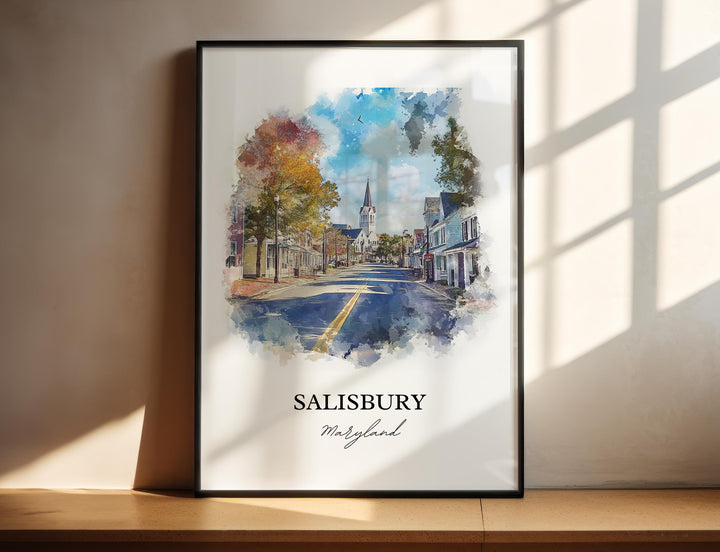 Salisbury MD Wall Art - Maryland Print
