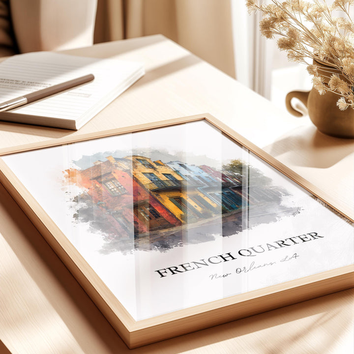 New Orleans, Louisiana, USA – Watercolor Art Print