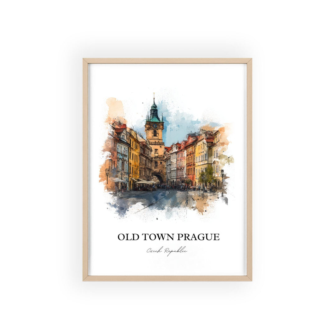 Prague, Czech Republic – Watercolor Art Print