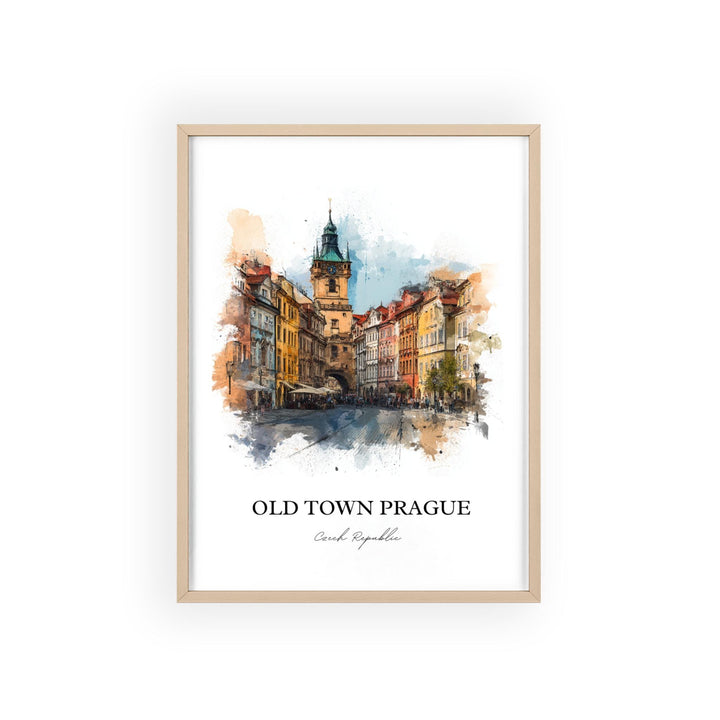 Prague, Czech Republic – Watercolor Art Print