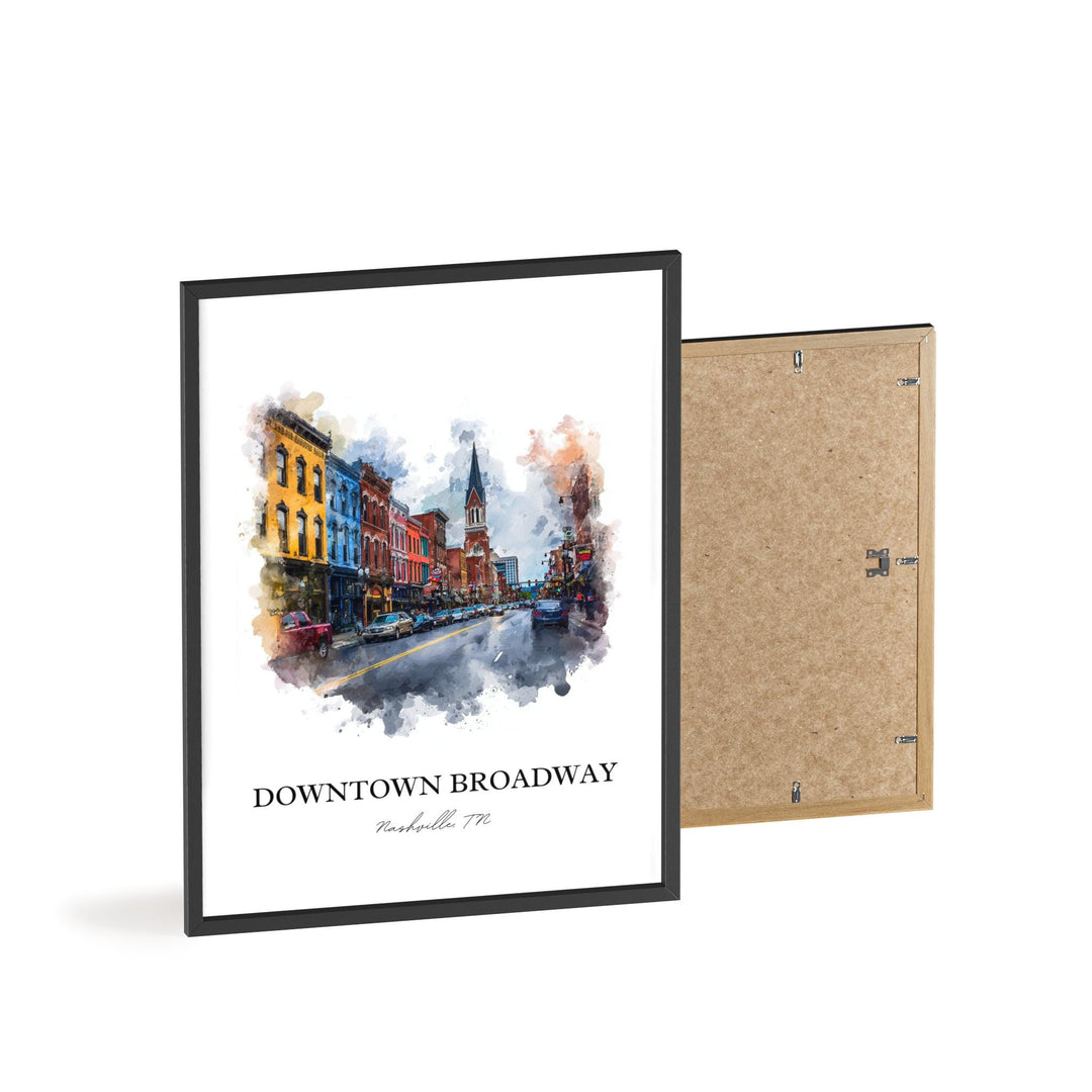 Nashville, Tennessee – Watercolor Art Print