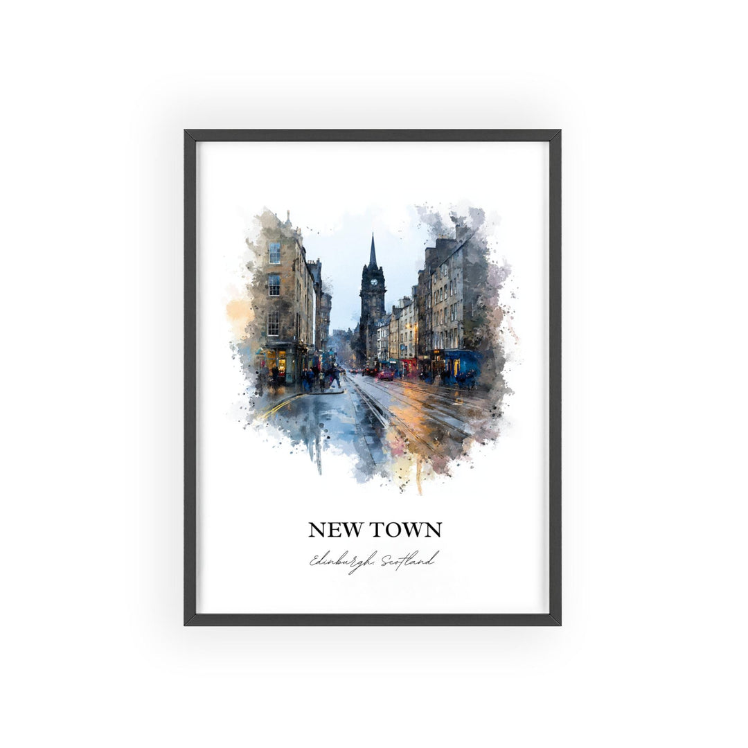 Edinburgh, Scotland – Watercolor Art Print