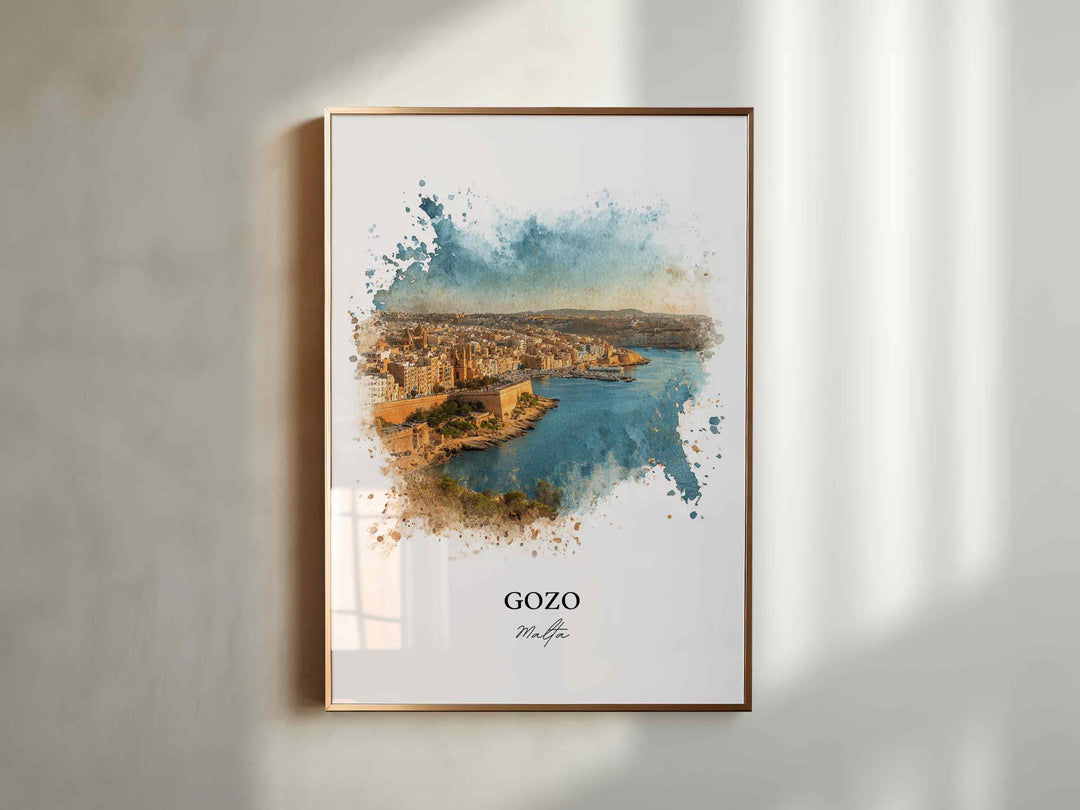 Gozo, Malta – Watercolor Art Print