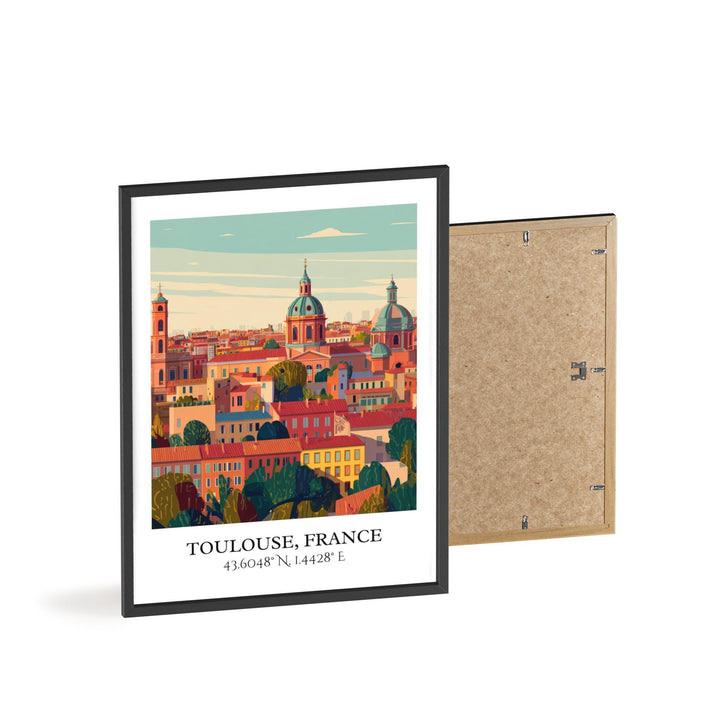 Toulouse France Art, Toulouse Retro Travel Art, Toulouse France Decor, France Gift, France Travel Art, Travel Prints, Housewarming Gift