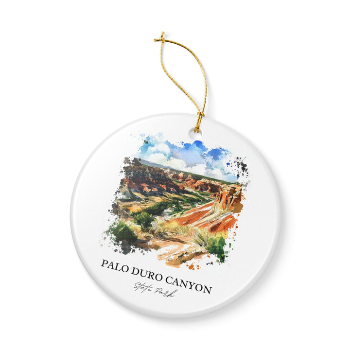 Palo Duro Canyon Ornament: Unique Amarillo TX Souvenir, Texas Xmas Decor, and Authentic Palo Duro Canyon Gift