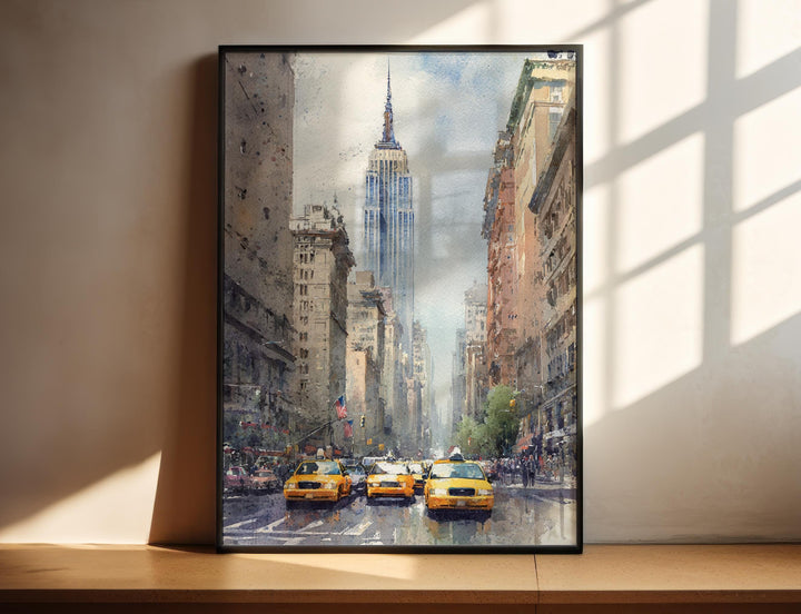 New York City, NY – Watercolor Art Print