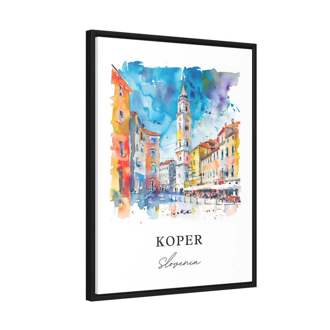 Koper Slovenia Wall Art, Koper Print, Koper Watercolor, Koper Slovenia Gift,