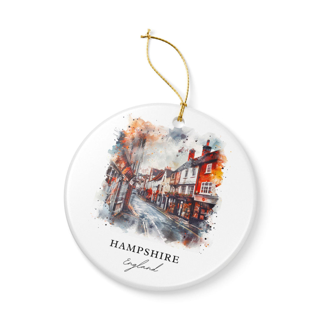 Hampshire England Ornament: Unique Hampshire England Souvenir, England Xmas Decor, and Authentic Hampshire England Gift