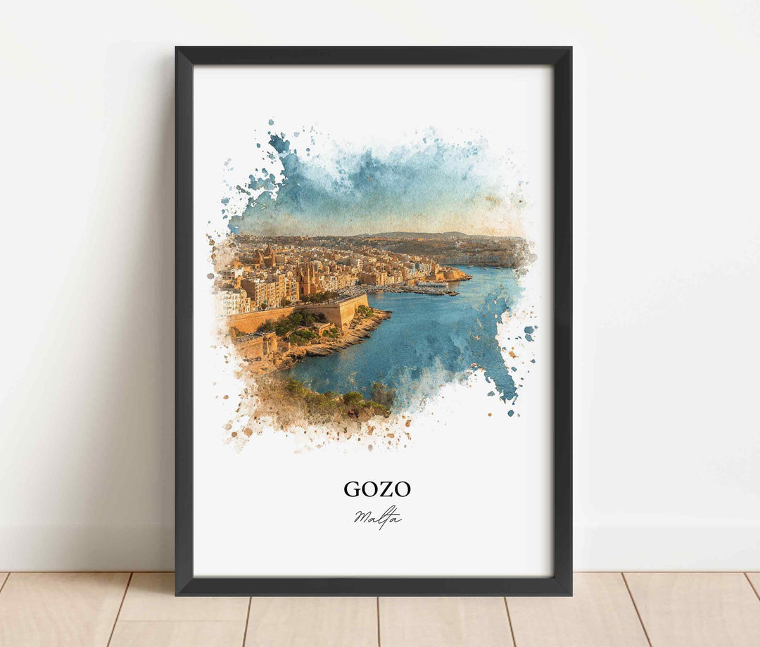 Gozo, Malta – Watercolor Art Print