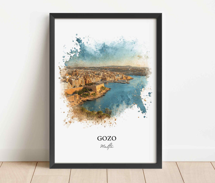 Gozo, Malta – Watercolor Art Print