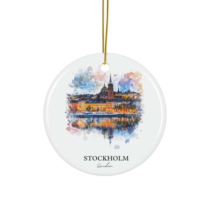 Stockholm Sweden Ornament: Unique Stockholm Souvenir, Stockholm Xmas Decor, and Authentic Stockholm Gift
