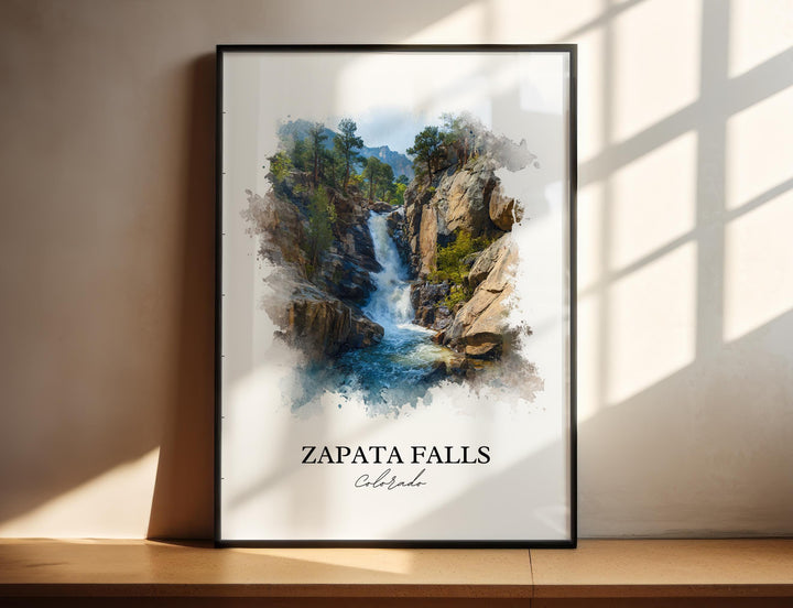 Zapata Falls Wall Art, San Luis Valley Print, Great Sand Dunes Artwork, Zapata Falls Gift, Travel Print, Travel Poster, Housewarming Gift