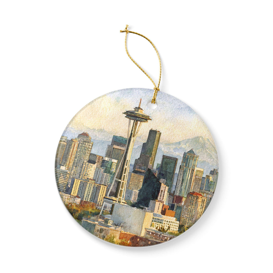 Seattle WA Ornament: Unique Seattle Souvenir, Seattle Xmas Decor, and Authentic Seattle Skyline Gift