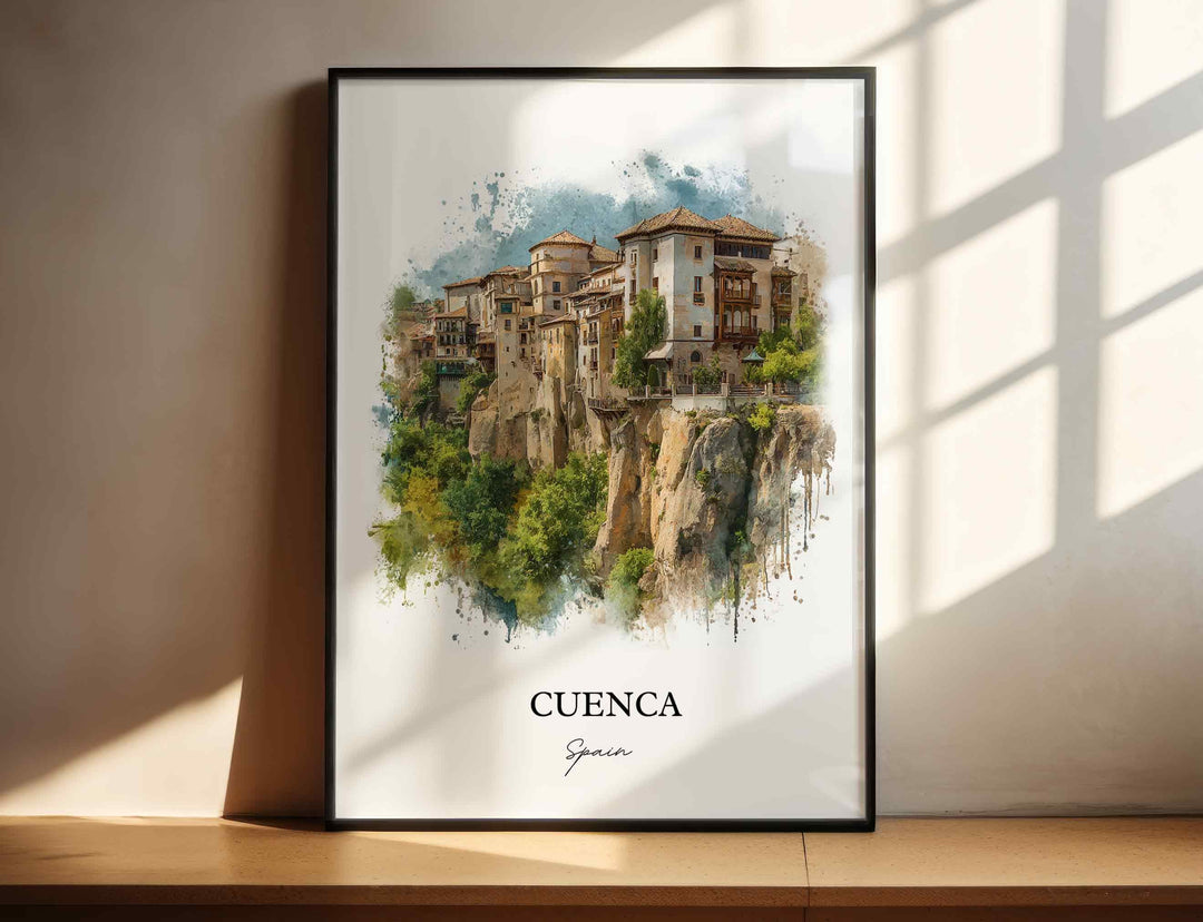 Cuenca, Spain – Watercolor Art Print