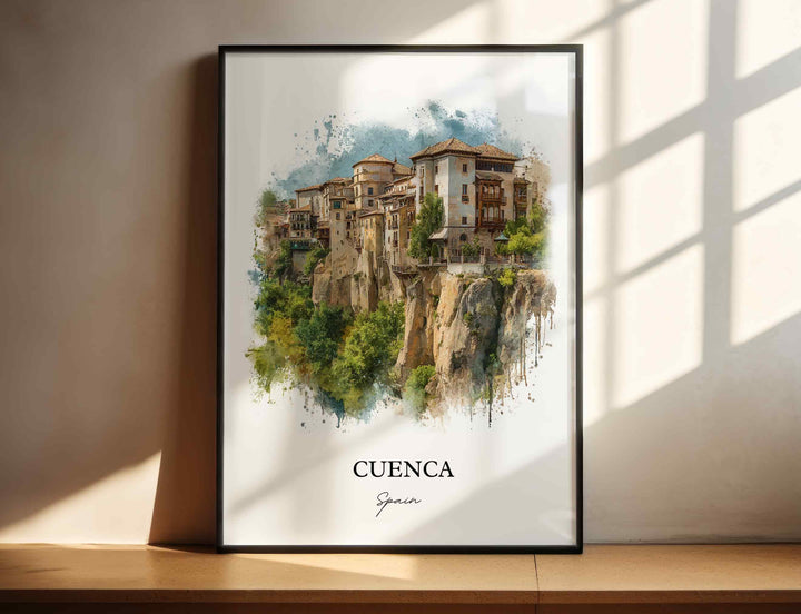 Cuenca, Spain – Watercolor Art Print