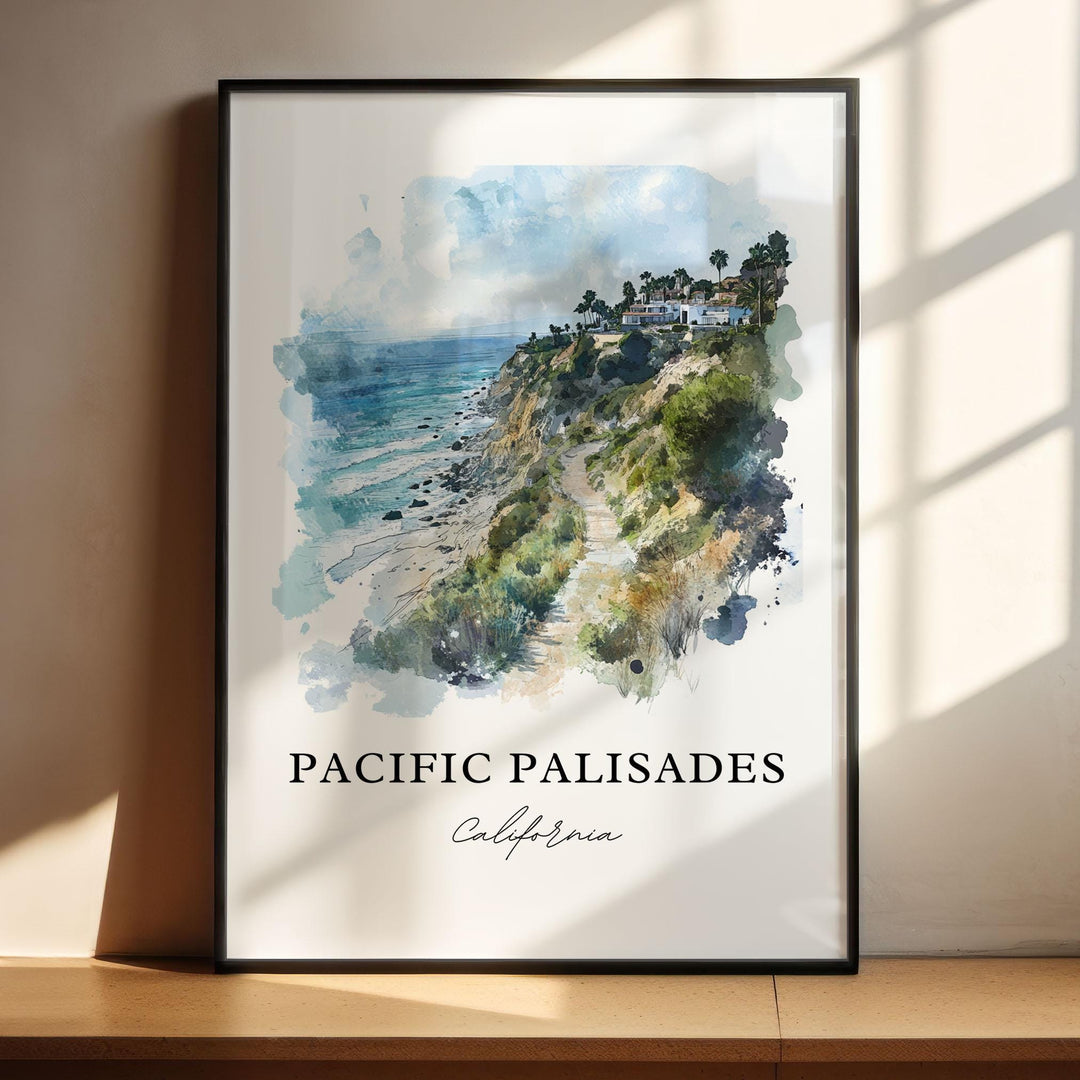 a picture of the pacific palisades in california