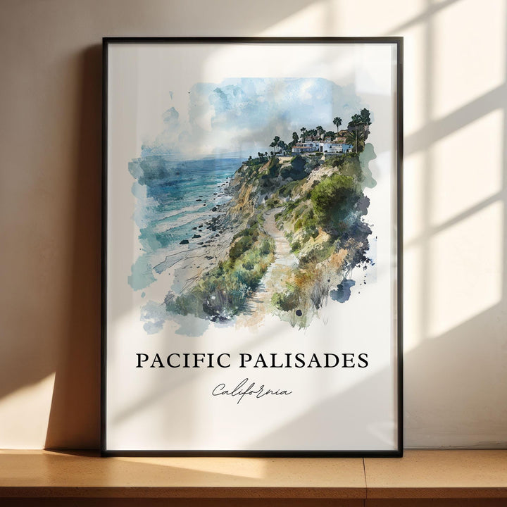 a picture of the pacific palisades in california