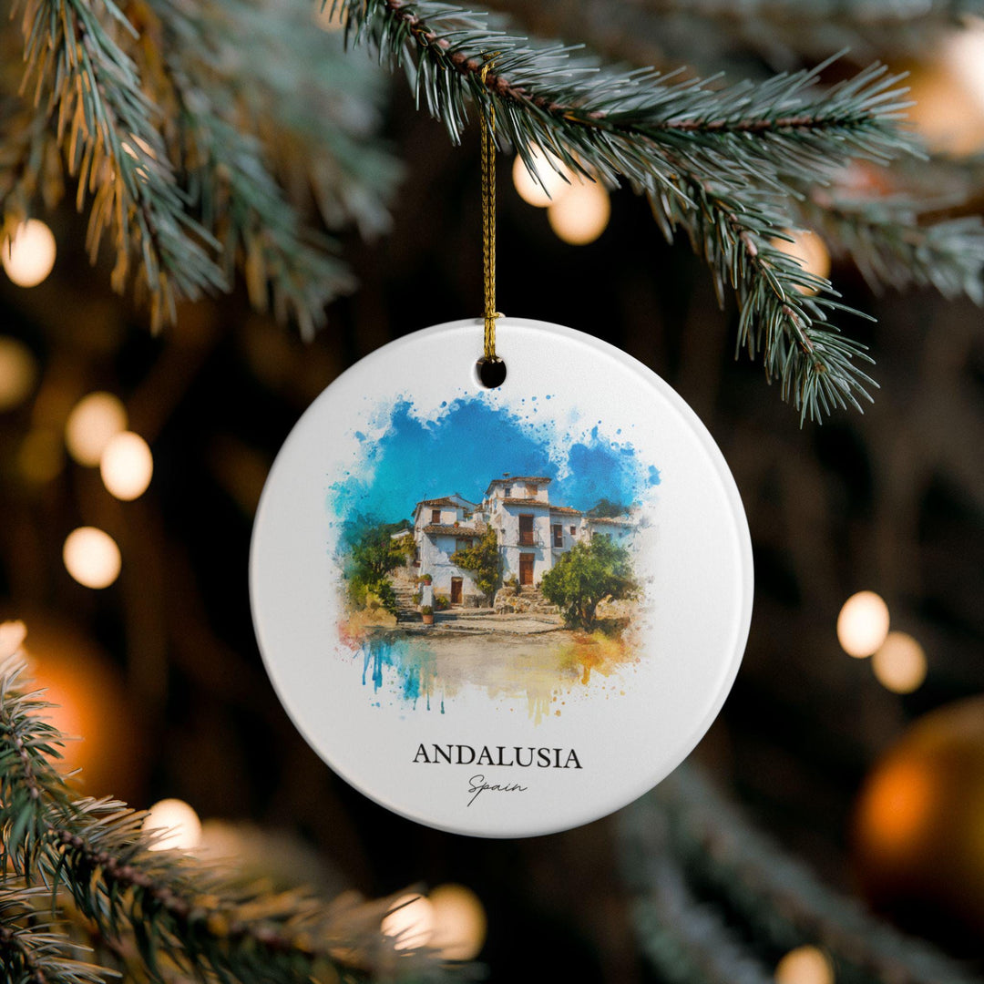 Andalusia Spain Ornament: Unique Andalusia Souvenir, Andalusia Xmas Decor, and Authentic Andalusia Spain Gift