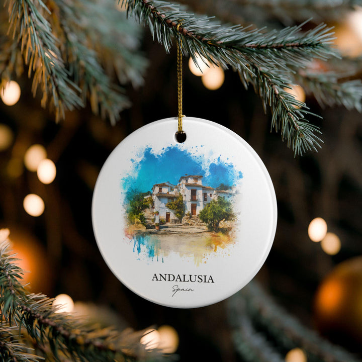Andalusia Spain Ornament: Unique Andalusia Souvenir, Andalusia Xmas Decor, and Authentic Andalusia Spain Gift